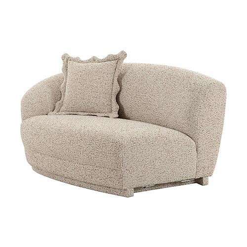 Marion Two-Tone Textured Boucle Loveseat - LAF by TOV Furniture