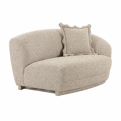 Marion Two-Tone Textured Boucle Loveseat - RAF by TOV Furniture