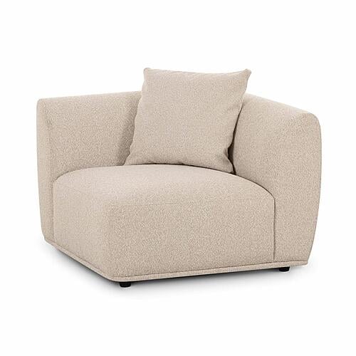 Sylvie Cream Boucle Corner Chair by TOV Furniture