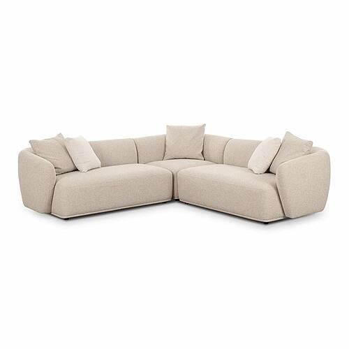 Sylvie Cream Boucle 3-Piece Sectional by TOV Furniture