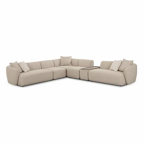 Sylvie Cream Boucle 6-Piece Large Sectional by TOV Furniture