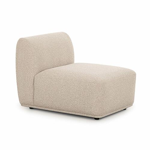 Sylvie Cream Boucle Armless 1-Seater by TOV Furniture