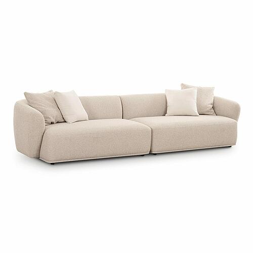 Sylvie Cream Boucle 4-Seater Sofa by TOV Furniture