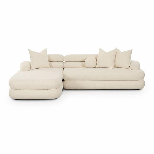 Lulu Cream Boucle Modular LAF Sectional by TOV Furniture