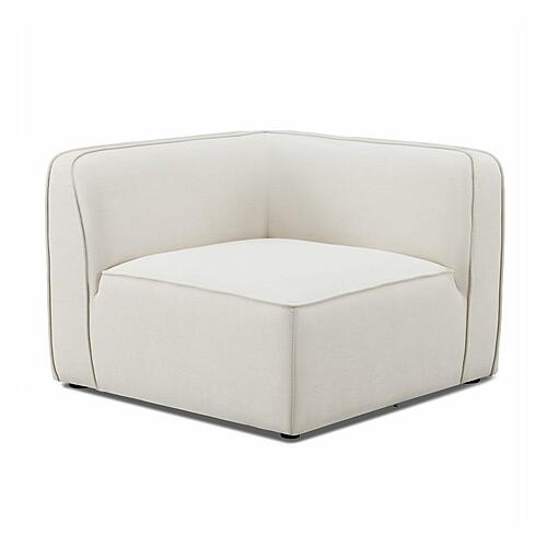 Travie Sand Upcycled Linen Corner Chair by TOV Furniture