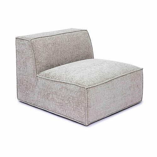 Mindy Taupe Chenille Basketweave Armless Chair by TOV Furniture