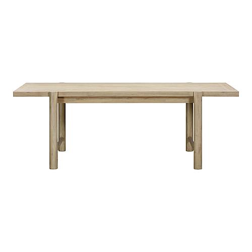 Gata Light Teak Outdoor Rectangular Dining Table by TOV Furniture