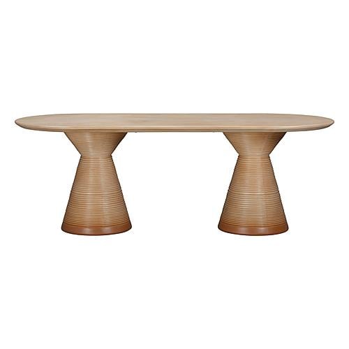 Fassa Terracotta Oval Indoor / Outdoor Dining Table by TOV Furniture