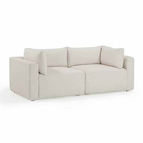 Hangover Cream Outdoor Modular Loveseat by TOV Furniture