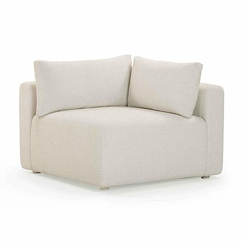 Hangover Cream Modular Outdoor Corner Chair by TOV Furniture