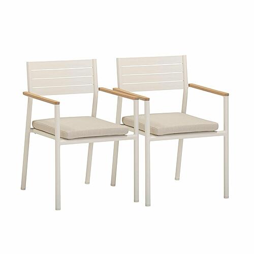 Sardinia Cream Outdoor Dining Chair - Set of 2 by TOV Furniture