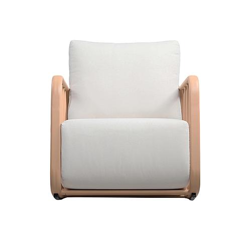 Violette Terracotta & Cream Outdoor Rocking Chair by TOV Furniture