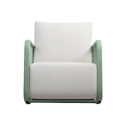 Violette Mint Green & Cream Outdoor Rocking Chair by TOV Furniture