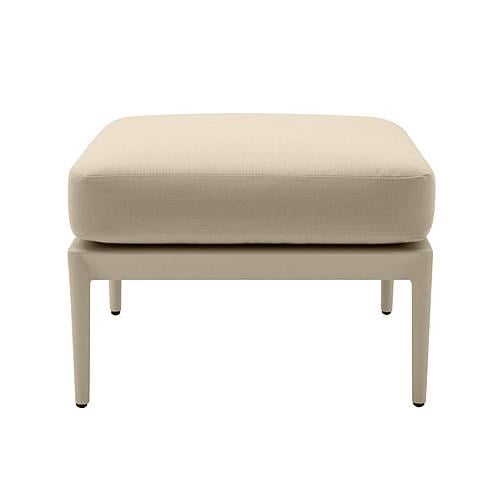 Kapri Taupe Outdoor Ottoman by TOV Furniture