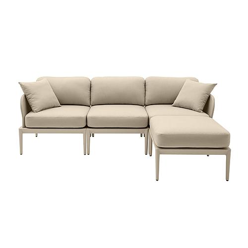 Kapri Taupe Modular Outdoor Sectional by TOV Furniture