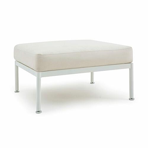 Dunes Cream Outdoor Ottoman by TOV Furniture