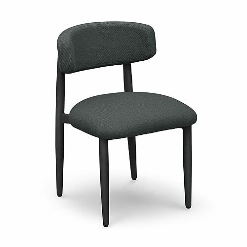 Annika Black Textured Outdoor Dining Side Chair by TOV Furniture