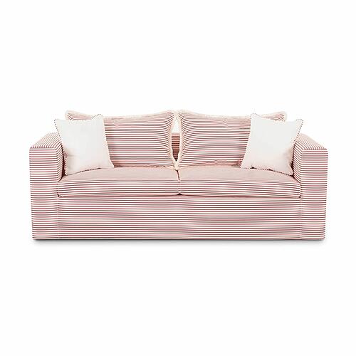Salty Red Striped Indoor/Outdoor Sofa by TOV Furniture