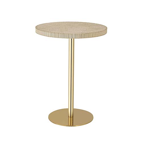Fiona Gold Stone Side Table by TOV Furniture