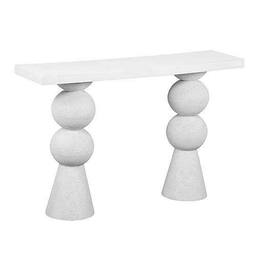 Lupita White Console Table by TOV Furniture