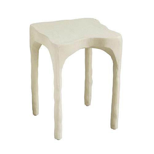 Skully Cream Textured Side Table by TOV Furniture