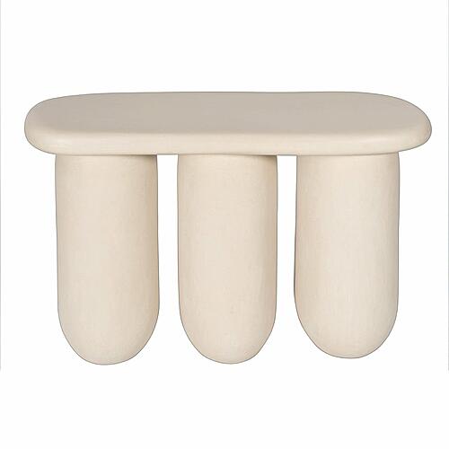 Rahul Cream Console Table by TOV Furniture