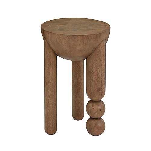 Morse Cognac Wooden Accent Table by TOV Furniture