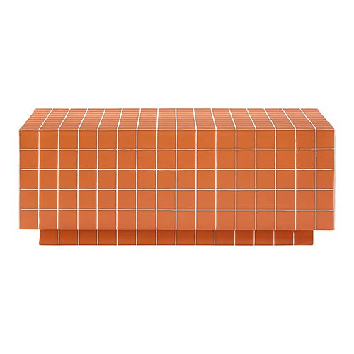 Mixie Brick Orange Tile Indoor / Outdoor Coffee Table by TOV Furniture