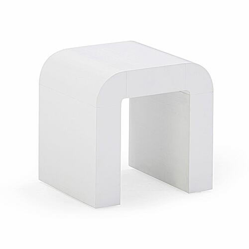 Hump White Side Table by TOV Furniture