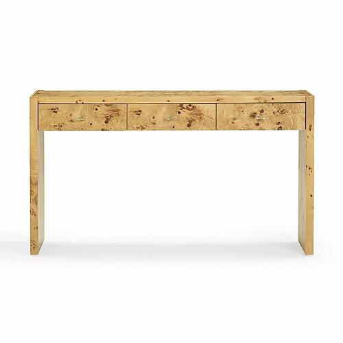Brandyss Natural Burl Console Table by TOV Furniture