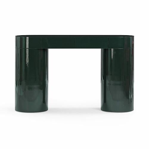 Mira Deep Green High Gloss Console Table by TOV Furniture