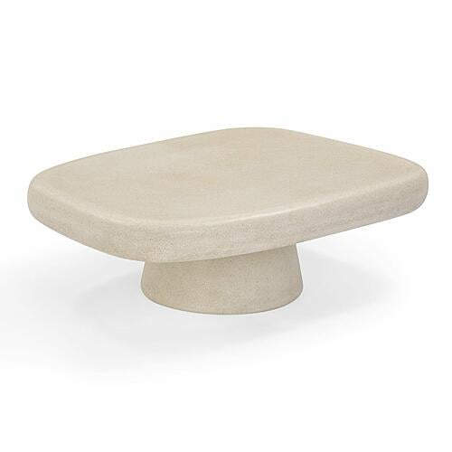 Darial Sandstone Indoor/Outdoor Coffee Table by TOV Furniture