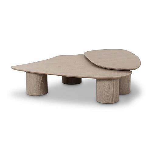 Rhema Washed Ash Nesting Coffee Table Set by TOV Furniture