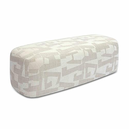 Graceland Cream Jacquard Bench by TOV Furniture