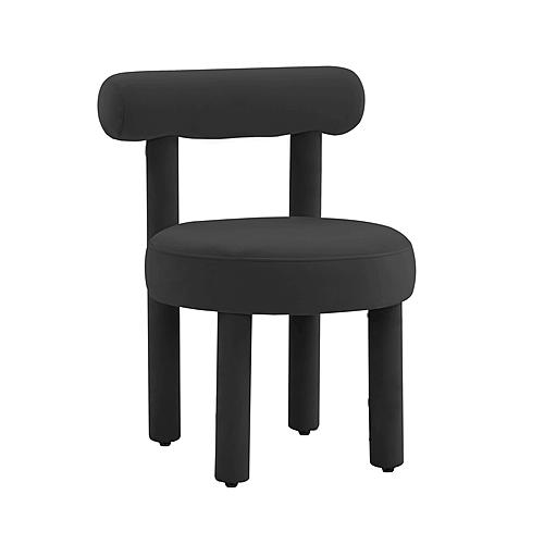 Carmel Black Velvet Chair by TOV Furniture