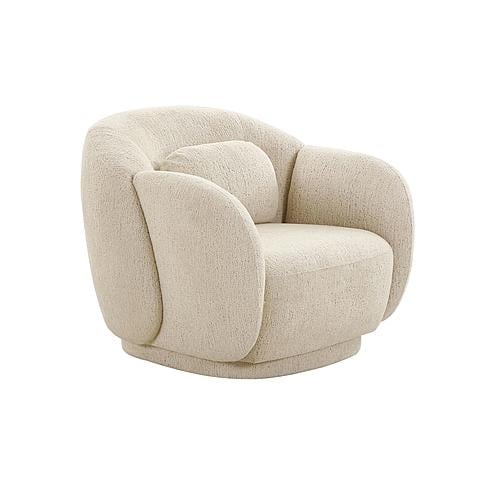 Misty Cream Boucle Accent Chair by TOV Furniture