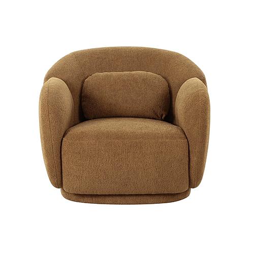 Misty Brown Boucle Accent Chair by TOV Furniture