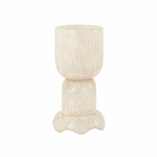 Platform Tan Swirl Resin Kiddush Cup by TOV Furniture