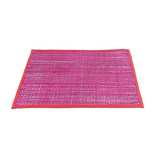 Peele Pink Seagrass Placemat - Set of 4 by TOV Furniture