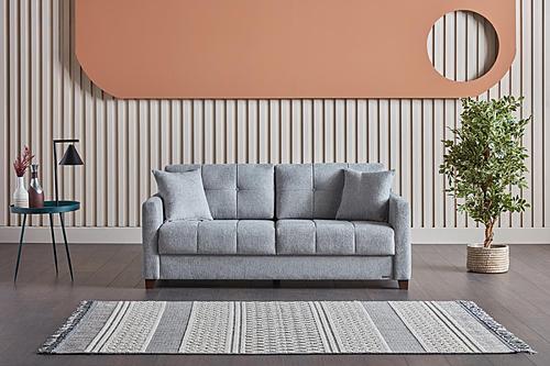 Twinsoft Sofa Bed Sleeper (Beatto Light Gray) by Bellona