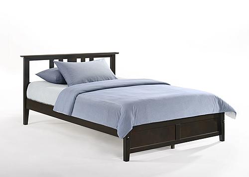 Thyme Dark Chocolate Platform Bed by Night & Day Furniture
