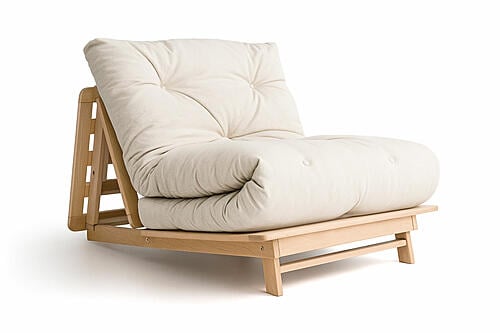 Hakone Twin Tri-Fold Futon Frame - Solid Beech Wood by Comfort Pure