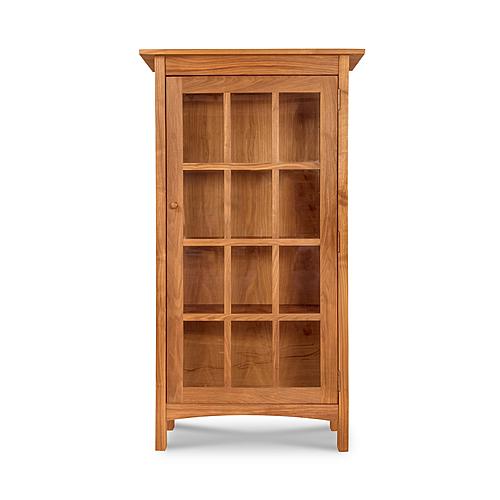Burlington Wood 1-Door Bookcase w/Glass Doors by Vermont Furniture Designs