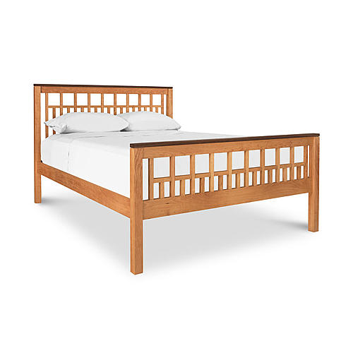 Edinburgh Wood Bed w/High Footboard by Vermont Furniture Designs