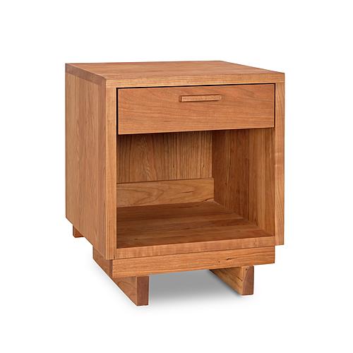 Loft Wood 1-Drawer High Nightstand by Vermont Furniture Designs