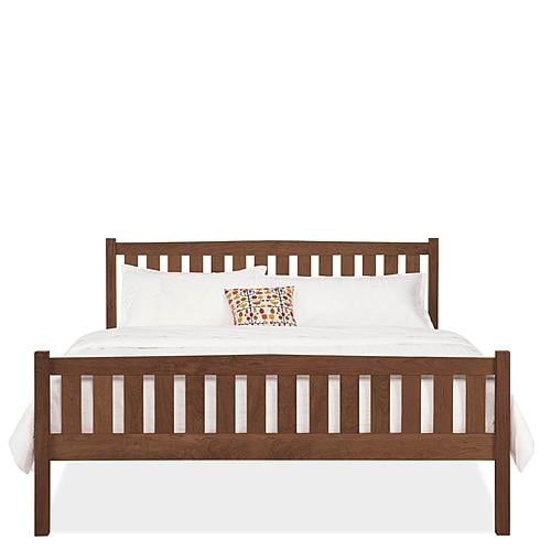 Mission Wood Bed w/High Footboard by Vermont Furniture Designs