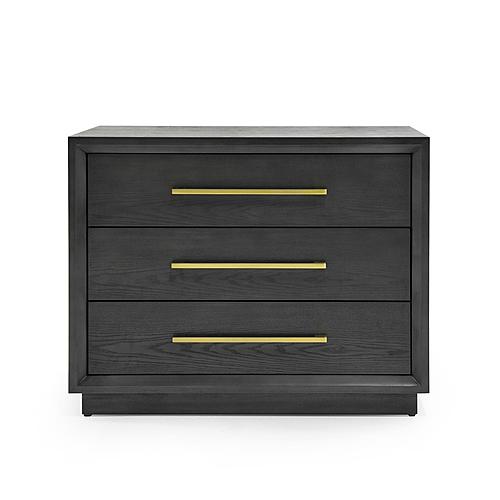 Modrest Manhattan - Contemporary Grey & Gold Nightstand by VIG Furniture