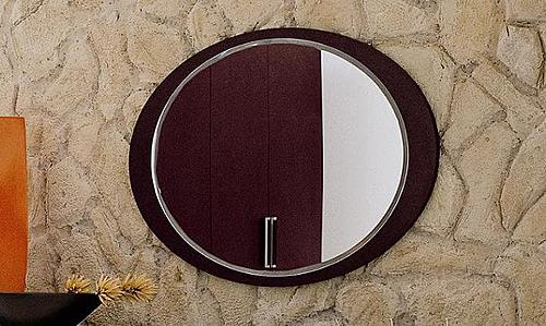 Miss Italia Italian Modern Wenge Mirror by VIG Furniture