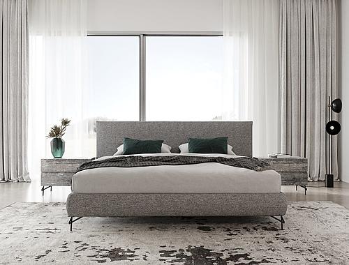Nova Domus Aria - Italian Modern Multi Grey EK Bed and Two Nightstands by VIG Furniture