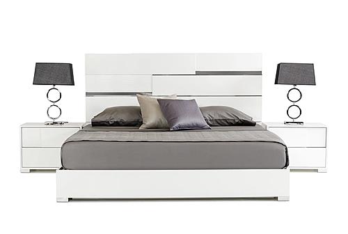 Modrest Ancona Italian Modern White Bedroom Set - Thumbnail 2